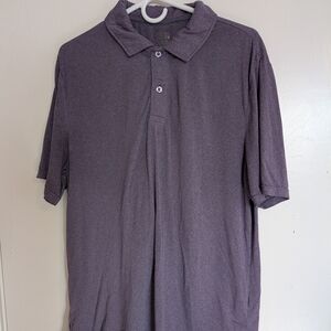 Set Of 2 32 Degrees Men's Heathered Polo Shirt - Dark Purple And Red